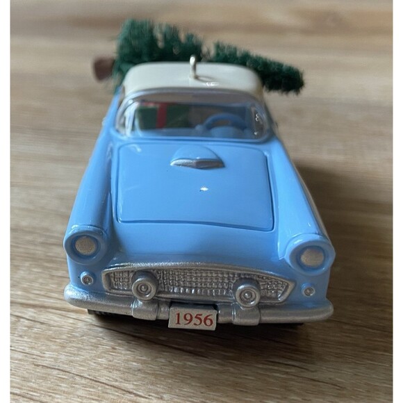HALLMARK 1993 #3 1956 FORD THUNDERBIRD CLASSIC AMERICAN CARS KEEPSAKE ORNAMENT - Picture 7 of 10